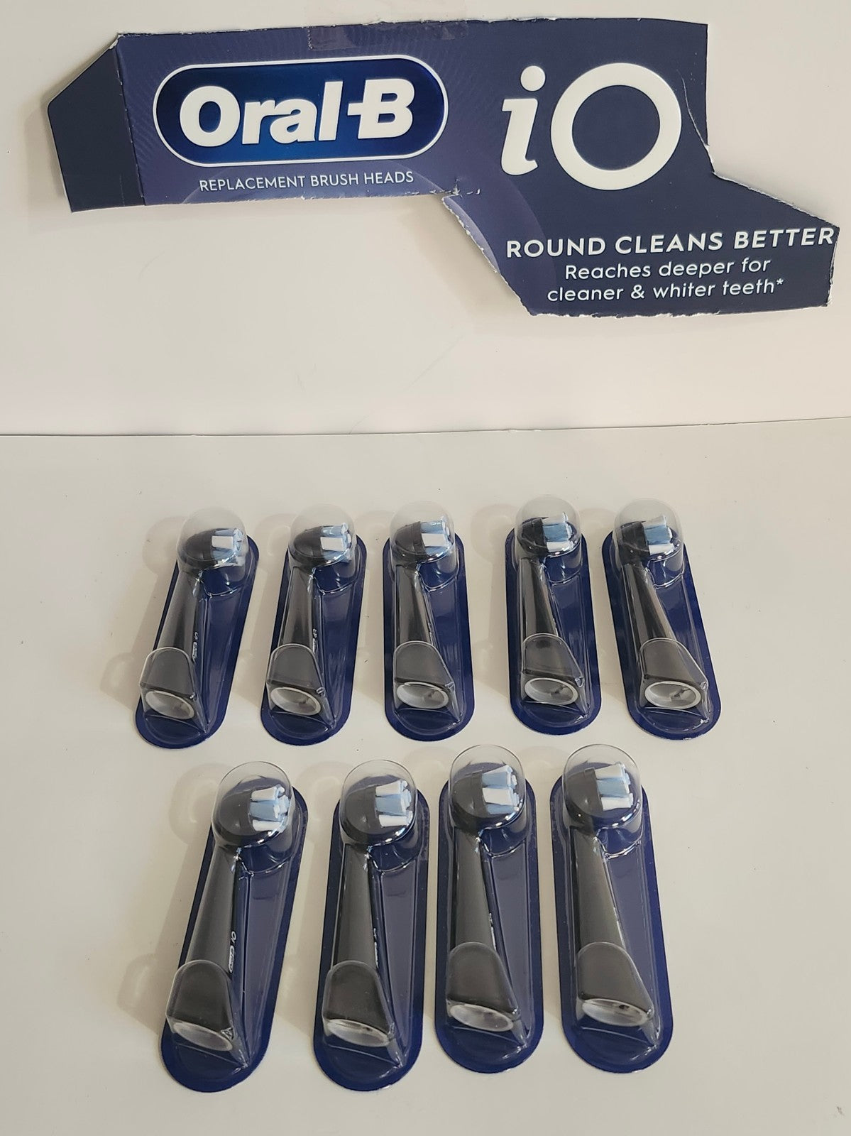 Oral-B iO Ultimate Clean Replacement Toothbrush Heads - 9 Count, Black