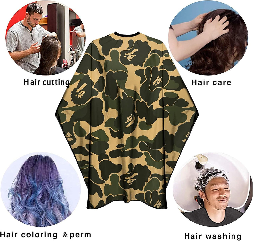 Professional Waterproof Hair Cutting Cape for Men with Snaps - Salon Barber Cape