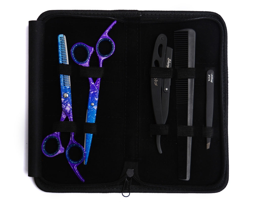 Professional Hair Cutting and Thinning Scissors Set for Barbers and Salons