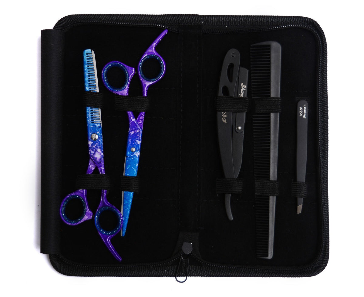 Professional Hair Cutting and Thinning Scissors Set for Barbers and Salons