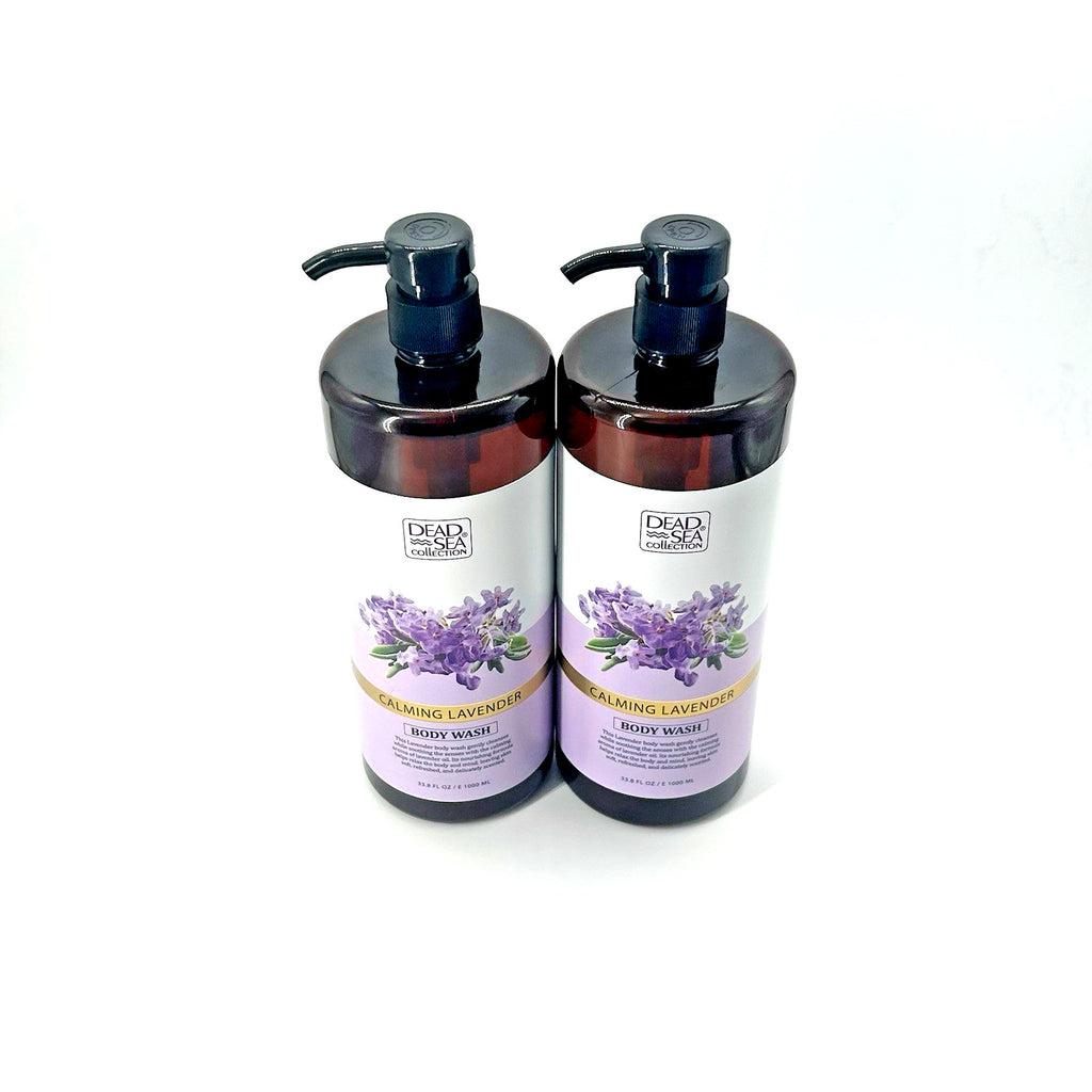 Lavender Dead Sea Mineral Body Wash 2-Pack – Hydrating Natural Skin Care
