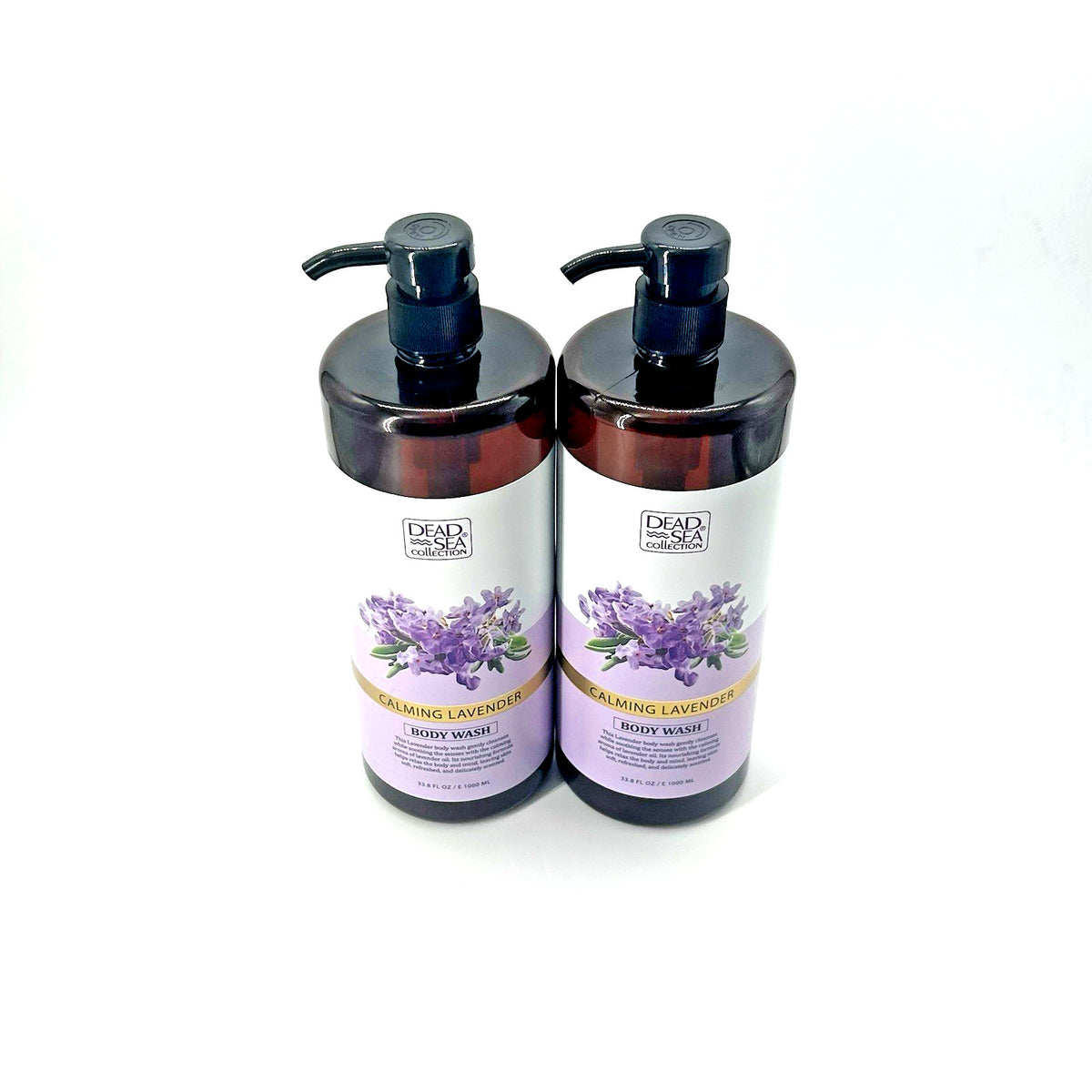 Lavender Dead Sea Mineral Body Wash 2-Pack – Hydrating Natural Skin Care