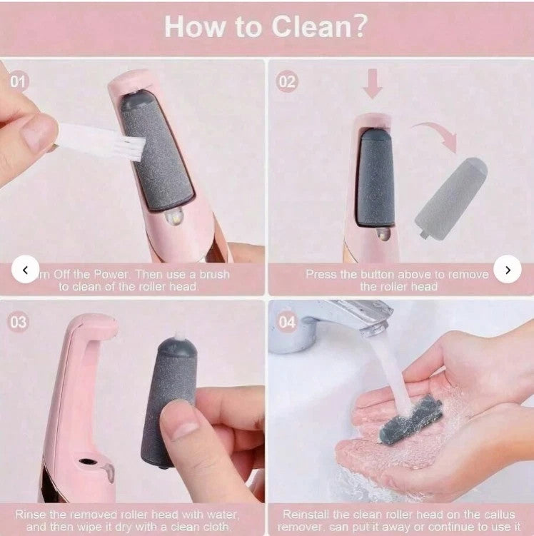 Rechargeable Electric Foot Grinder for Callus & Dead Skin Removal
