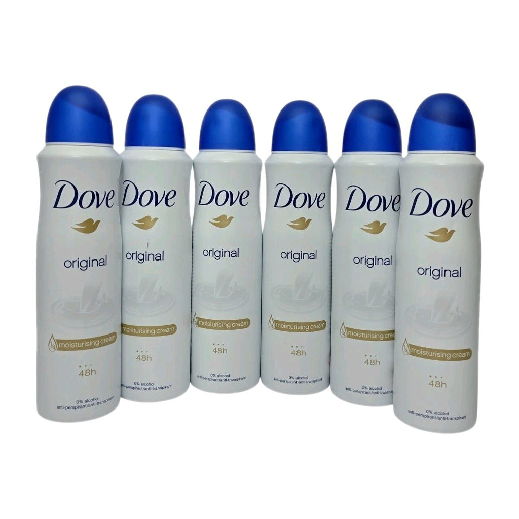 6 Pack Deodorant Spray - Original 5oz / 150ml with Blue Cap