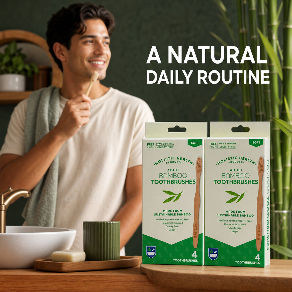 Adult Bamboo Toothbrushes Soft Bristles 8 Pack – Natural Eco-Friendly Oral Care