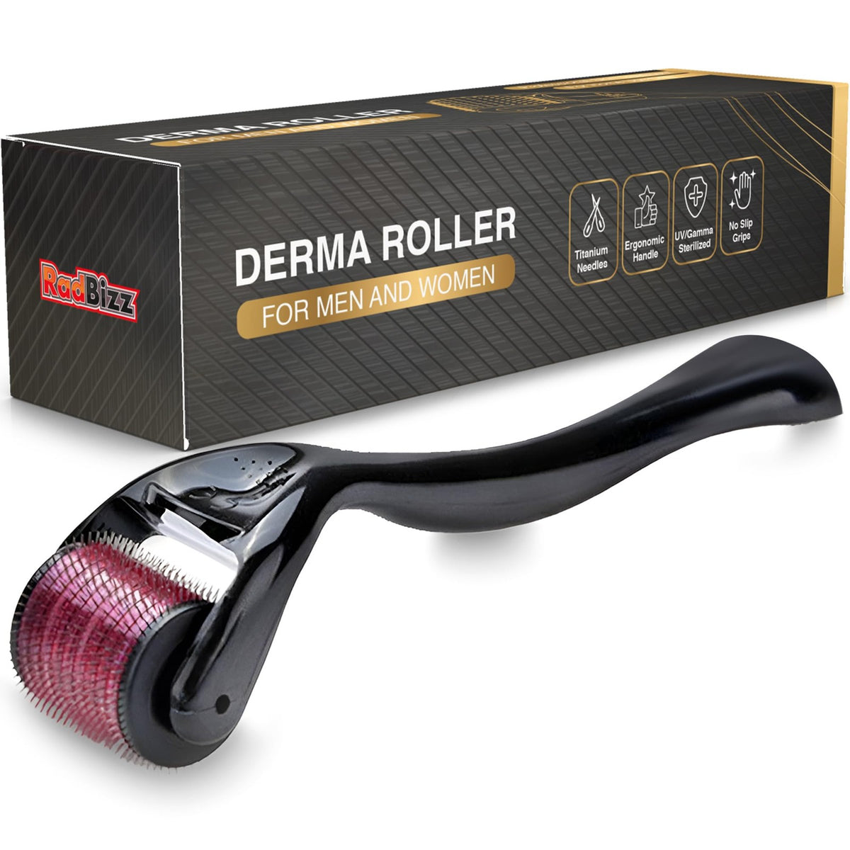 Derma Roller with Storage Case - 0.25mm Titanium Needle, Home Use