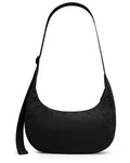 Medium Crossbody Crescent Bag for Women Men with Zippers - Unisex Hobo Bag