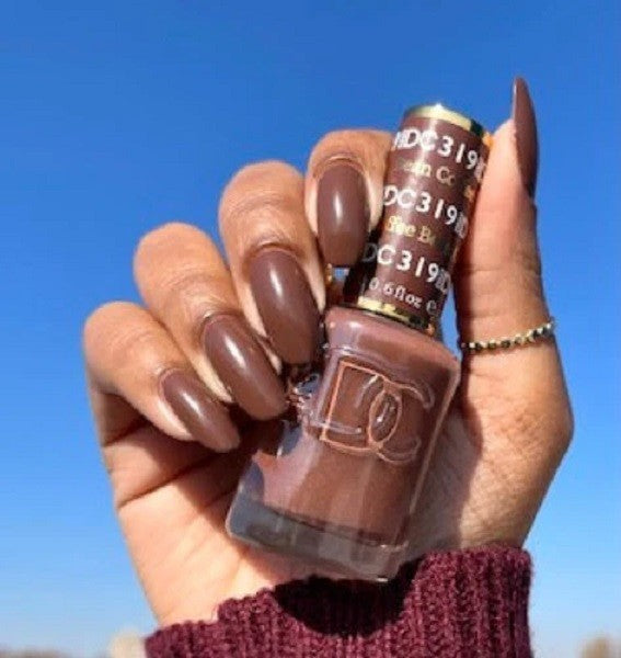 DND UV Gel Nail Polish Set - Coffee Bean #319, 2-Piece, Long-Lasting