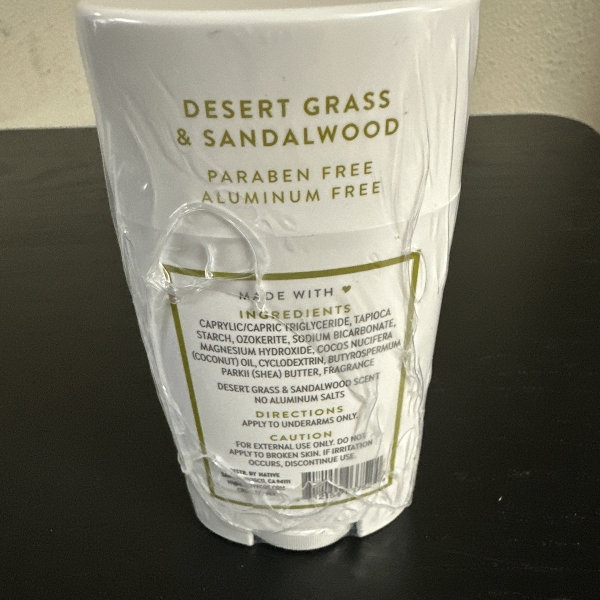 Native Deodorant Lot of 3 Desert Grass & Sandalwood - Paraben & Aluminum Free