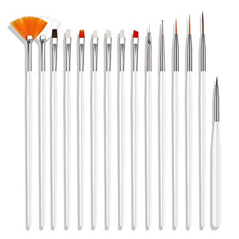 20PCS Nail Art Dotting Brushes & Painting Pen Tools Set for Creative Manicure