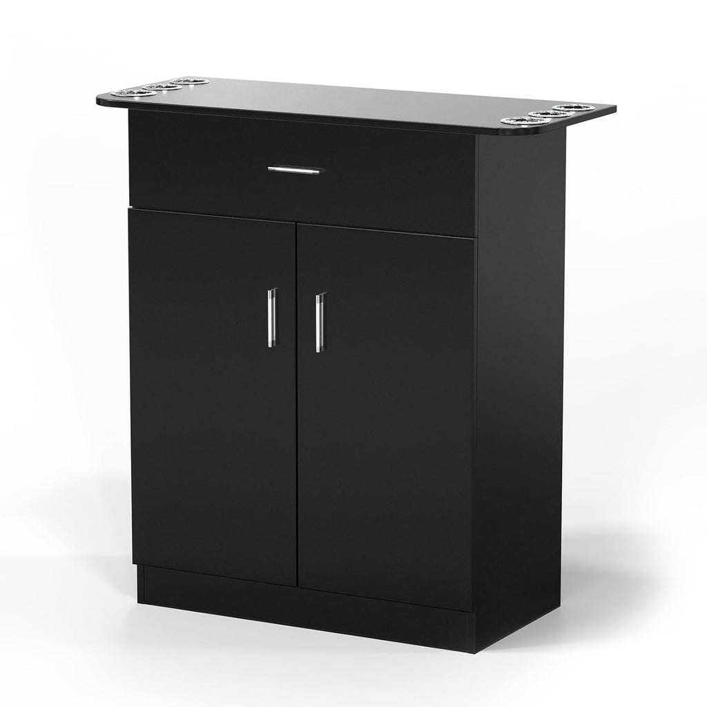 Salon Hair Styling Station with Storage Cabinet & Drawers – Professional Barber & Beauty Equipment