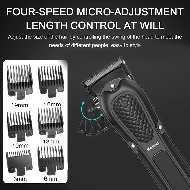 Cordless Hair Clippers & Beard Trimmer Kit - Professional Grooming Set for Men