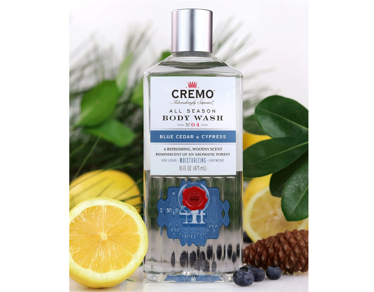 Cremo All Season Body Wash No. 4 Blue Cedar & Cypress 16oz Pack of 2