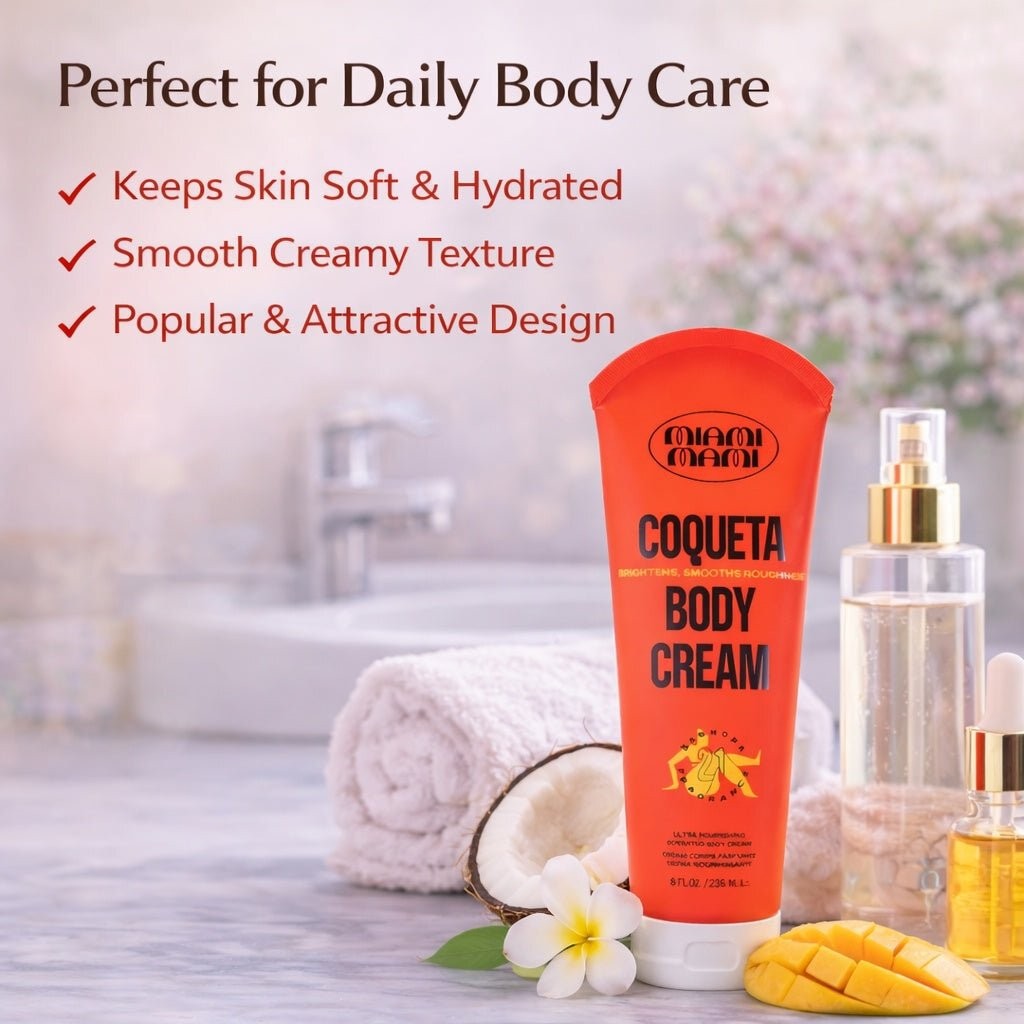 Moisturizing Body Cream for Women - 8oz Hydrating Nourishing Lotion
