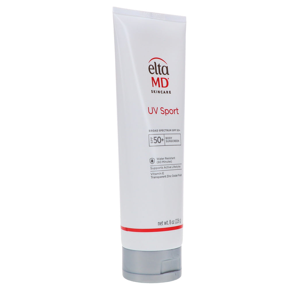 EltaMD UV Sport Broad Spectrum SPF 50+ Body Sunscreen 8 oz - Water-Resistant, Organic Formula