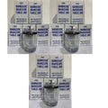 15 Pack Glass Disinfecting Jars for Manicure Tables - Salon Sanitizing Equipment
