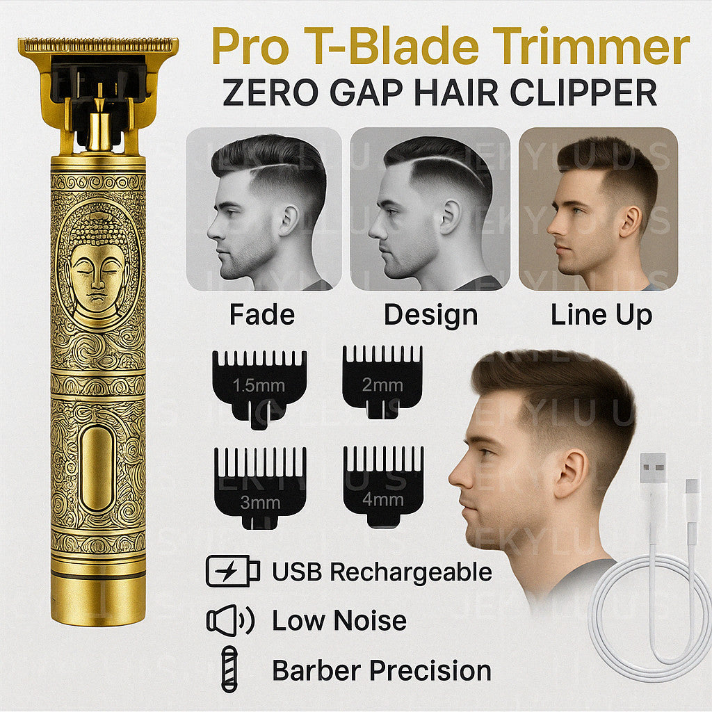 Men's Electric Shaving Machine Waterproof USB Rechargeable Trimmer
