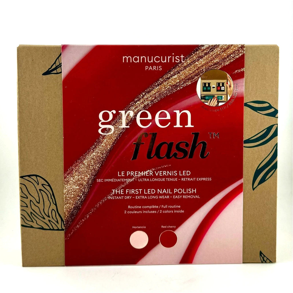 Gel Nail Polish Kit with LED Lamp - Manucurist Green Flash Slim Set