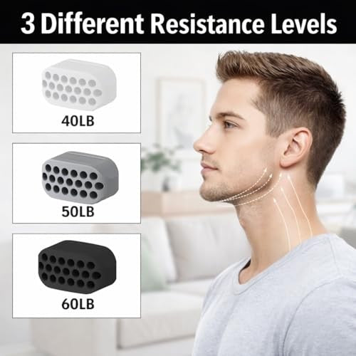 Double Chin Reducer Jaw Exerciser for Facial Toning & Jawline Shaping