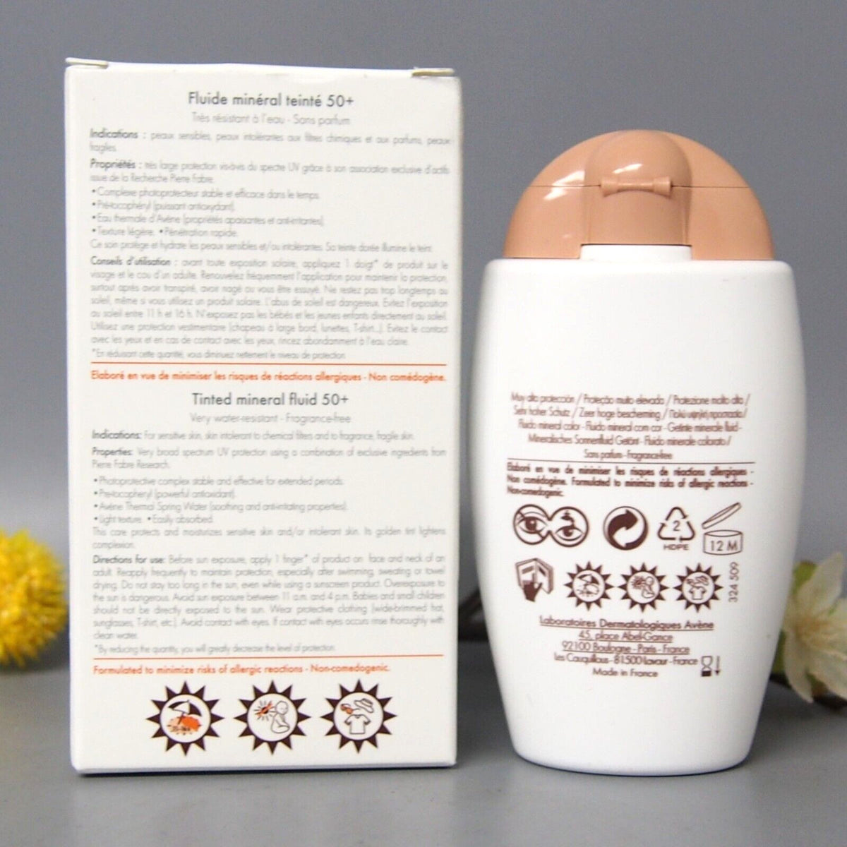 High SPF Tinted Mineral Sunscreen SPF 50+ for Sensitive Skin 40ml