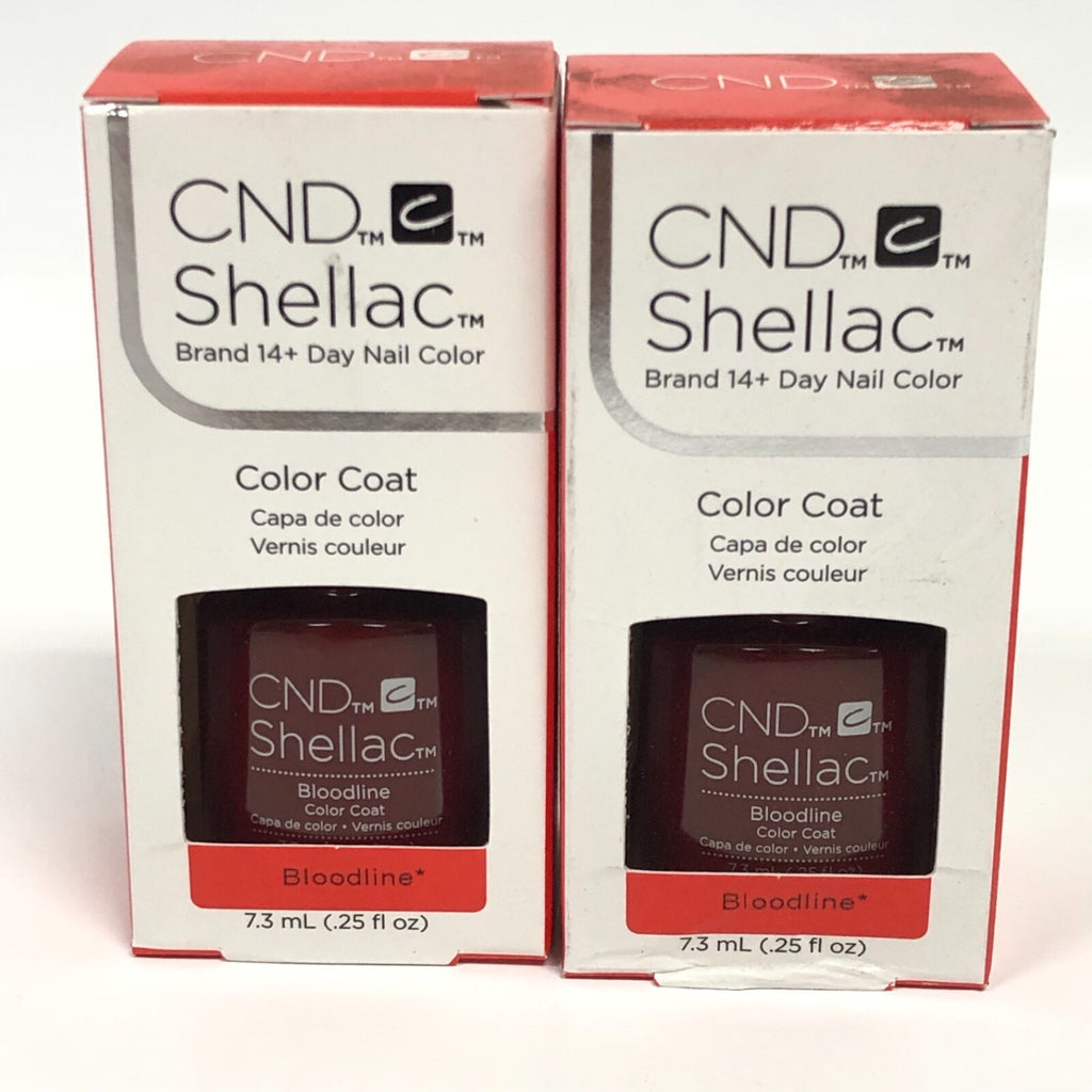CND Shellac UV Gel Nail Polish Set - 2 Bottles, 0.25oz, Multiple Colors