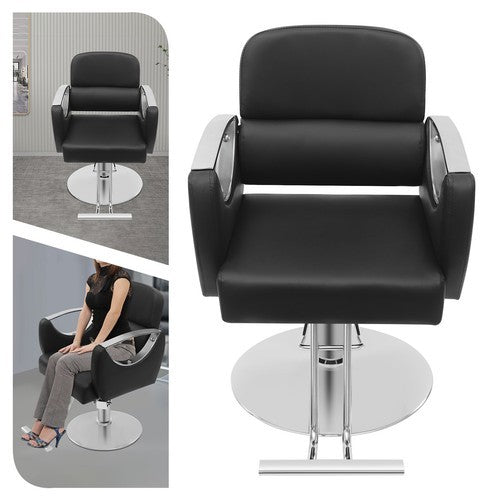 Adjustable Hair Salon Chair with Rotating Seat for Barbers and Stylists