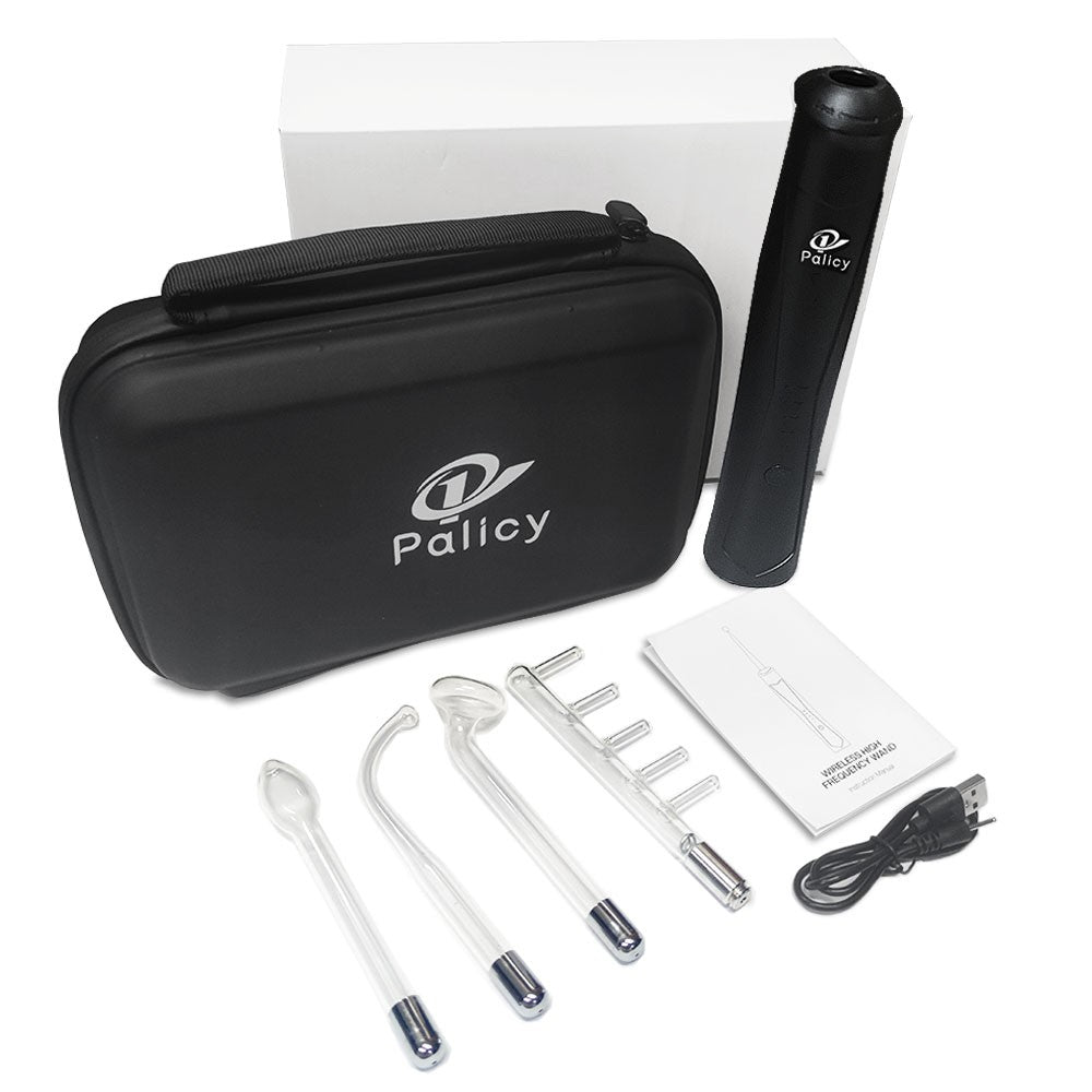 High Frequency Facial Wand - Portable Skin Therapy Device for Acne & Anti-Aging