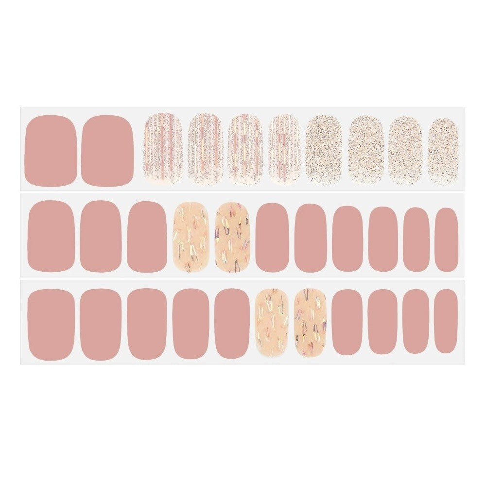 Gel Nail Strips Manicure Kit - Ultra Shine, Long Lasting, Easy Application