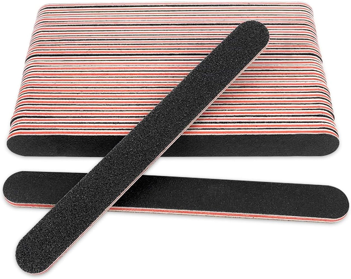 20 Pack Nail Files 100/180 Grit Emery Boards for Acrylic & Natural Nails