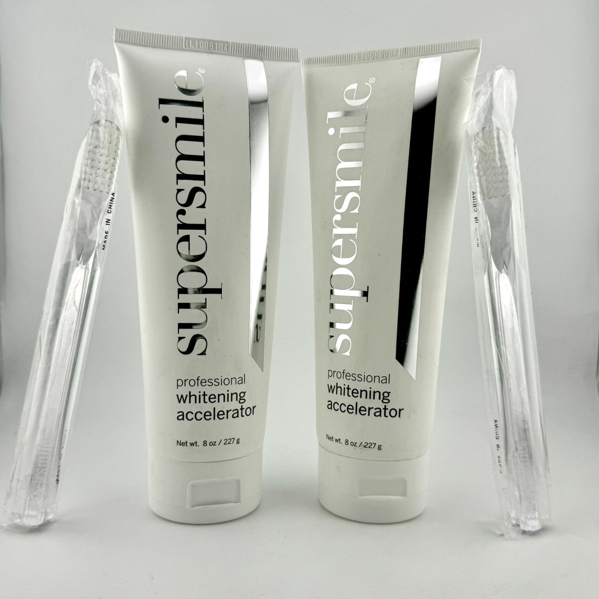 Whitening Accelerator & Toothbrush Set - 2 Pack for Bright Teeth