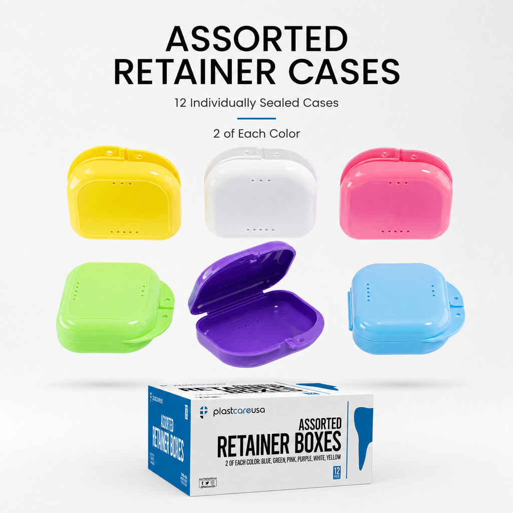 Dental Retainer Case Storage Box for Invisalign Teeth - Hygienic and Portable
