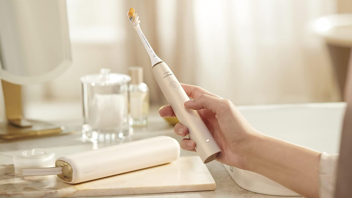 Electric Toothbrush Philips Sonicare Prestige 9900 Sonic HX999C Handle Champagne