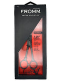 7.25-Inch Barber Shears Black Metal Hair Cutting Scissors for Barbers