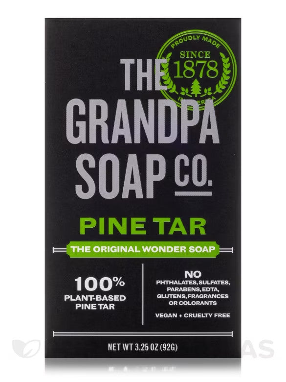 Men's Pine Tar Bar Soap 3-in-1 Shower & Grooming Pack - 8 Bars
