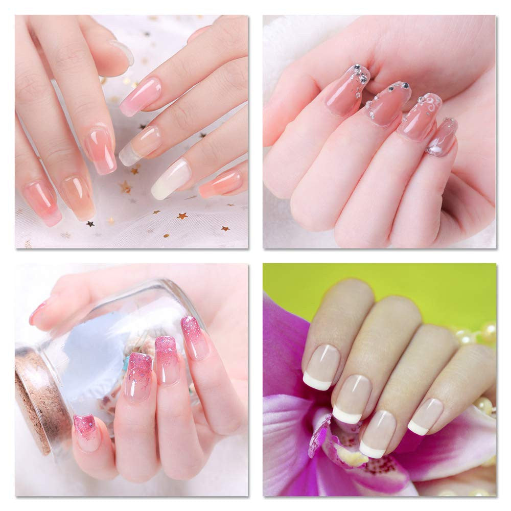 240PCS Nail Forms for Poly Gel UV Gel - 12 Size Full Cover Nail Mold Set
