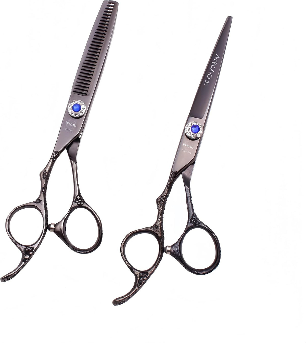 Left-Handed Hair Cutting & Thinning Scissors - 6 Inch Professional Barber Shears