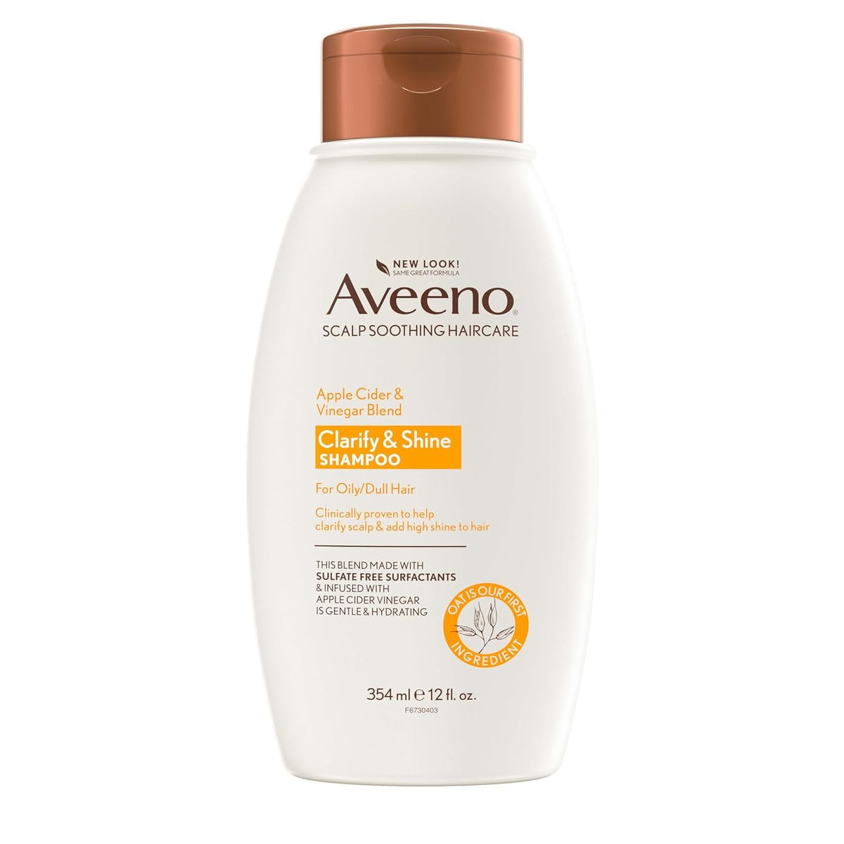Clarifying Cider Vinegar Shampoo for Oily & Dull Hair - 12 fl oz