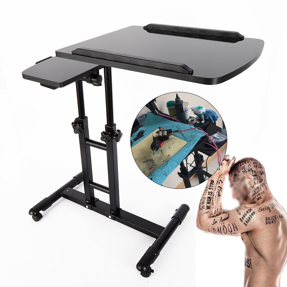 Mobile Tattoo Work Station – Portable Adjustable Standing Desk/Workbench