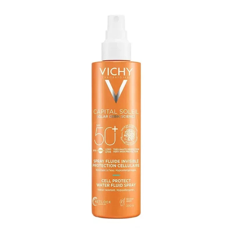 SPF50+ Sun Protection Spray for Face & Body - Water-Resistant, Hypoallergenic, 200ml