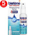 Dry Mouth Moisturizing Spray Gentle Mint 1.5 oz - 5 Pack, Fresh Breath