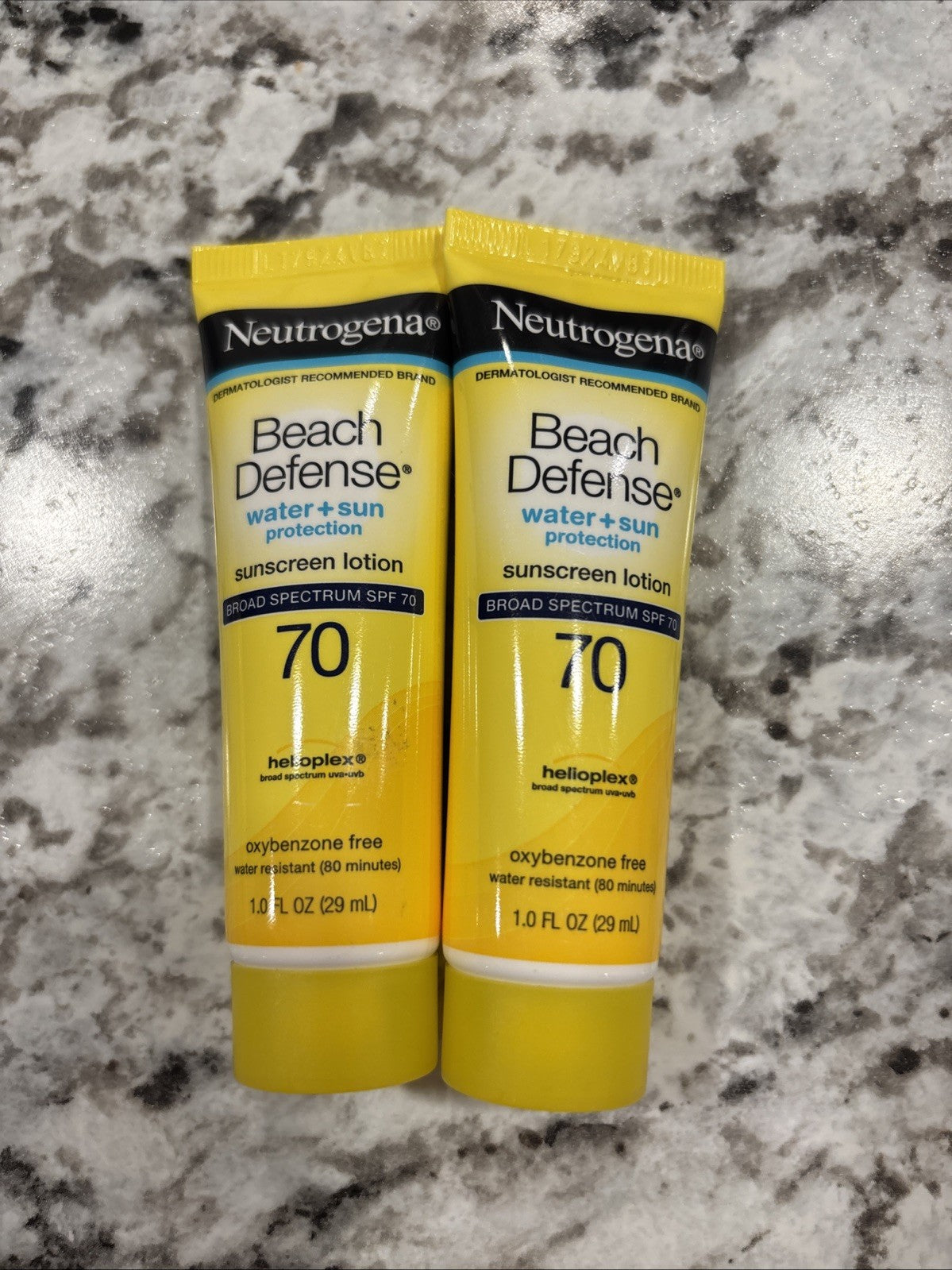 2-Pack SPF 70 Water & Sun Sunscreen Lotion - Beach Defense 1 Fl Oz