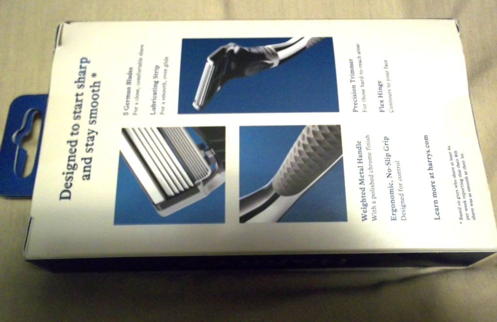 Men's Razor Chrome Edition with 2 Packs of 5-Blade Cartridges & Handle