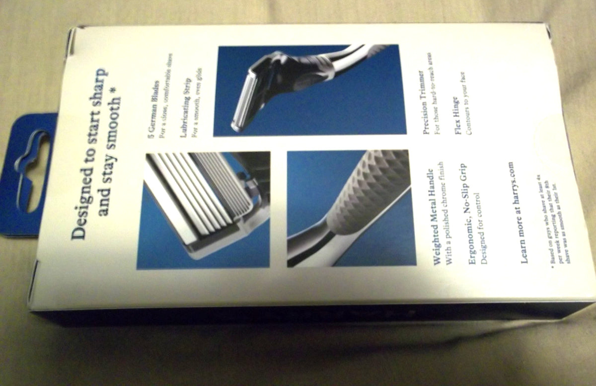 Men's Razor Chrome Edition with 2 Packs of 5-Blade Cartridges & Handle