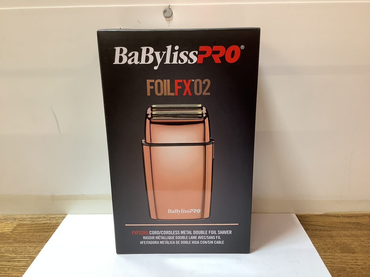 Cordless Rose Gold Double Foil Shaver for Men and Women - BaBylissPRO FOILFX02