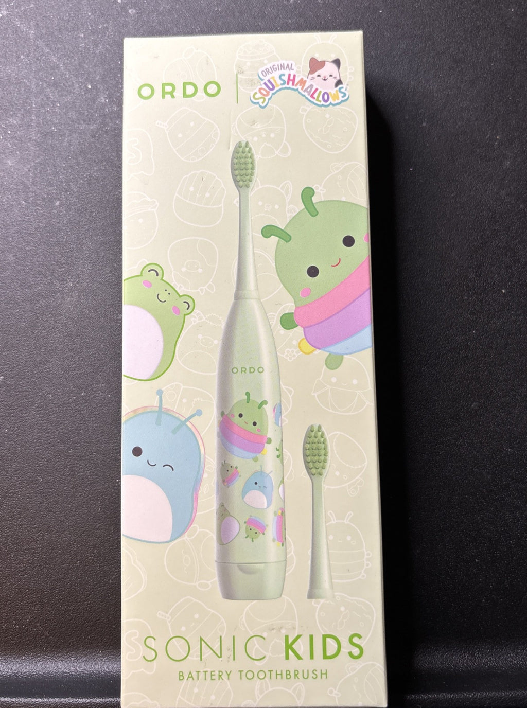 Kids Sonic Toothbrush with Squishmallows Auggie - Green Battery Operated