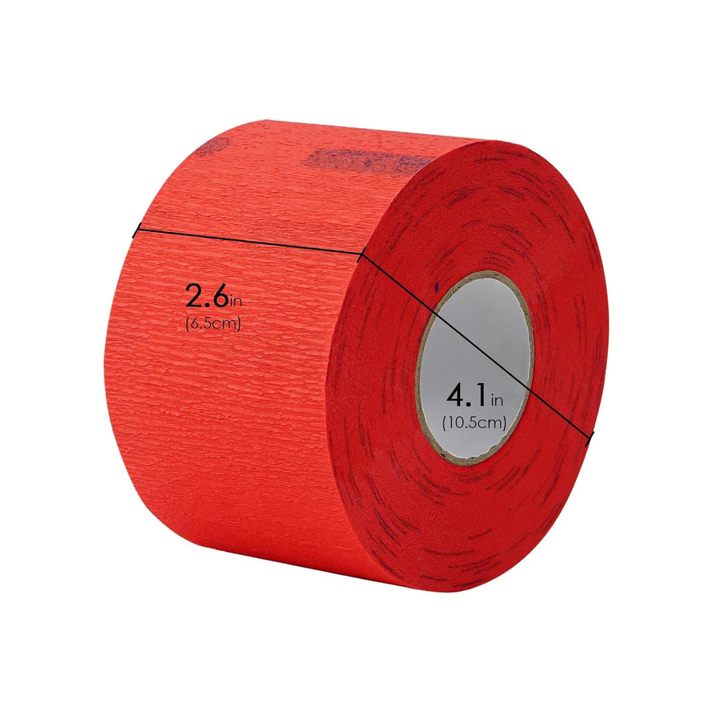 Disposable Paper Neck Strips for Hair Salons and Barbershops - 5 Rolls, 500 Sheets