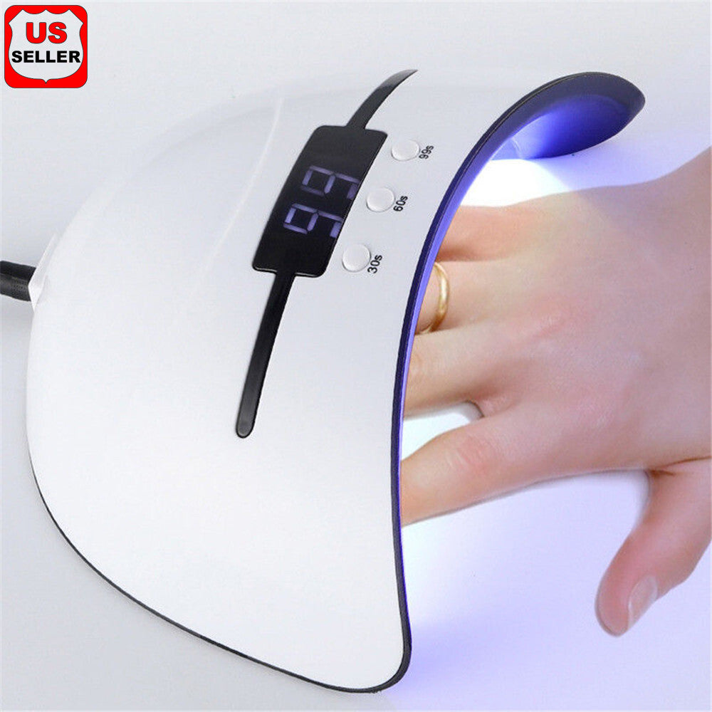 36W UV LED Nail Polish Dryer Lamp with Timer for Gel Manicure