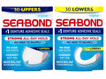 Denture Adhesive Seals - 30 Count, Secure Fit for Upper & Lower Dentures
