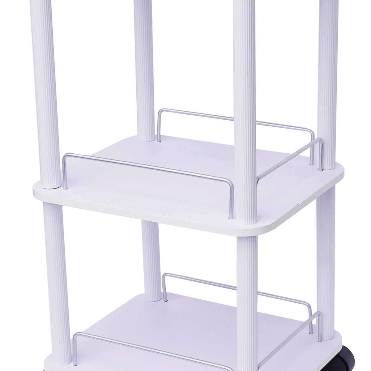 Salon Equipment Storage Trolley Cart with 360° Wheels for Beauty Instruments