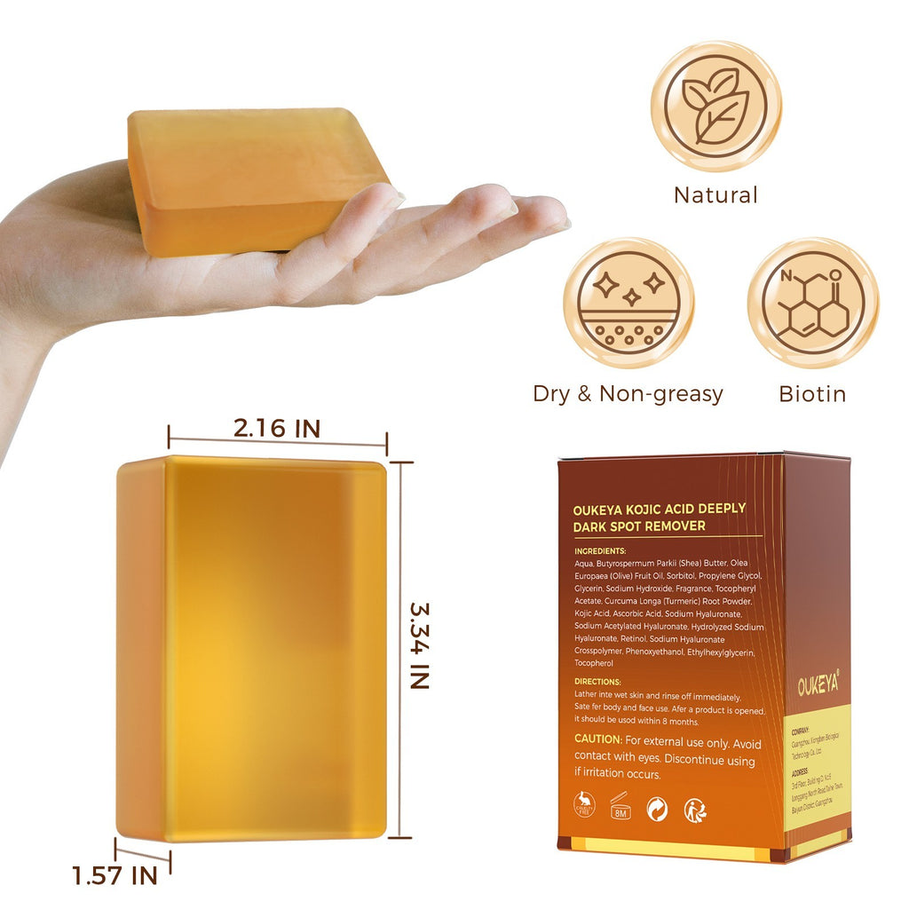 Turmeric Soap Bar for Dark Spot Removal with Retinol & Vitamin C - Face & Body